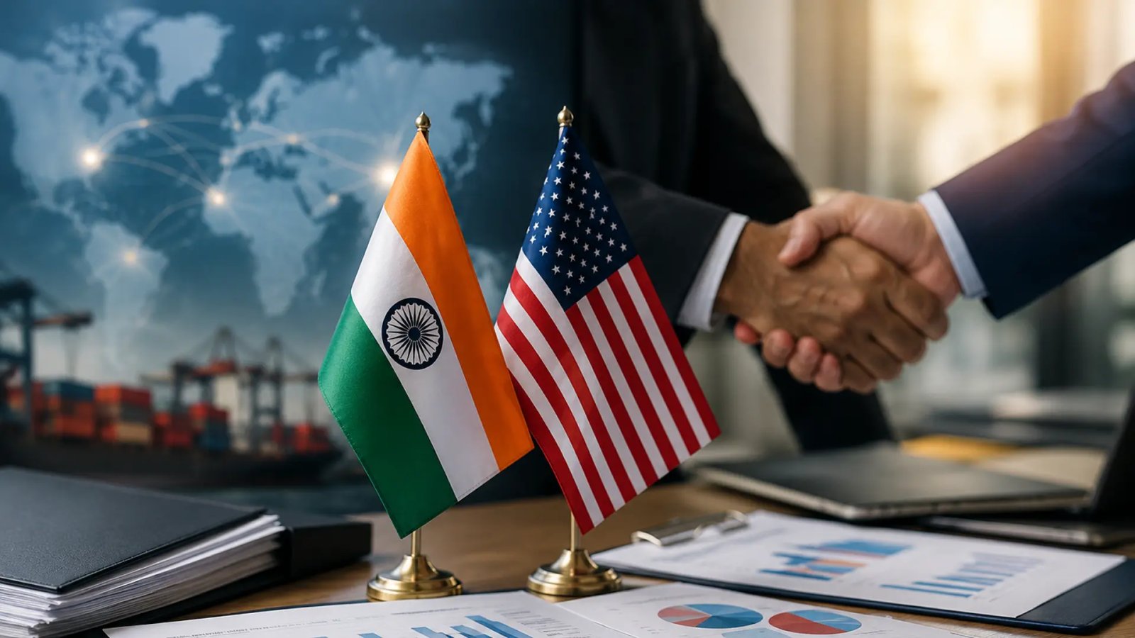 Indian and U.S. trade officials meeting to discuss an interim trade agreement and bilateral economic cooperation.