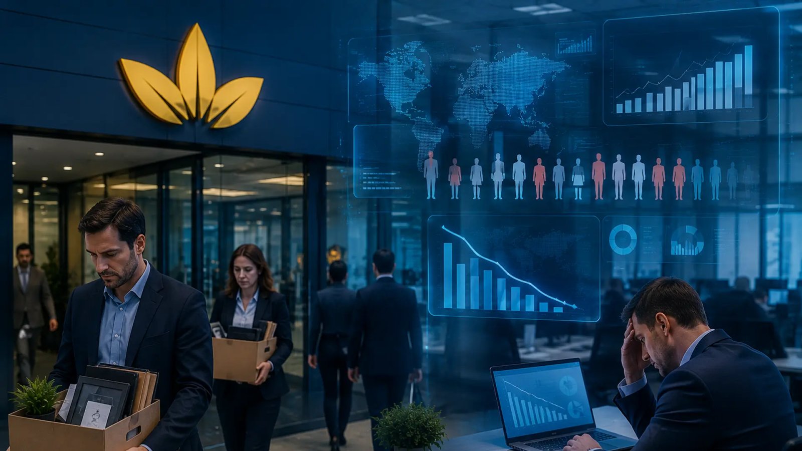 British American Tobacco corporate branding representing a global workforce restructuring and business transformation